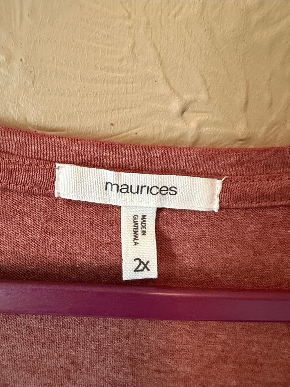 Maurices plus 2x Dusty Rose Knit graphic Tee Country Rock N Roll - Picture 2 of 5